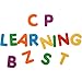 Constructive Playthings Giant Magnetic Uppercase Letters, Large Educational Magnets for Kids, BKM-302