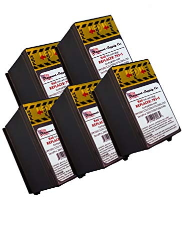 5 X Pitney Bowes 793-5 Red Ink Cartridge for P700, DM100, DM100i & DM200L Postage Meters - Thumbnail 4