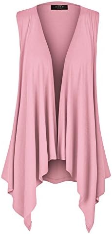 Come Together California CTC Womens Lightweight Sleeveless Tie Dye Open Front Drape Cardigan - Made in USA