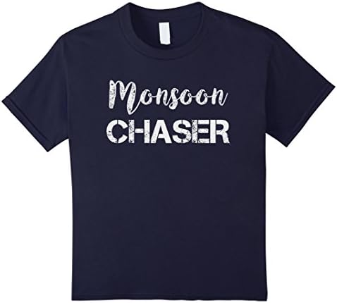 unisex-child Monsoon Storm Chaser Tee Shirt - Weather Photography 12 Navy