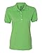 Jerzees Womens 5.6 oz. 50/50 Jersey Polo with SpotShield(437W)-Kiwi-M