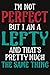 I'm Not Perfect But I Am A Lefty Composition Notebook: 6x9 College Ruled Lined Journal for Left Hand by Alla's Creations