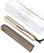 Hair Straightener 2-in-1 Twist Straightening Curling Iron 1inch Titanium-Plated 4 temperature settings 284-428°F 110-240V Case Goldthumb 1