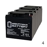 Mighty Max Battery 12V 22Ah Baoshi 6-DZM-20 6DZM20 Scooter Bike Sealed Battery - 4 Pack Brand Product