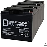 Mighty Max Battery 12V 22Ah Battery for Phantom Electric Scooter - 4 Pack Brand Product