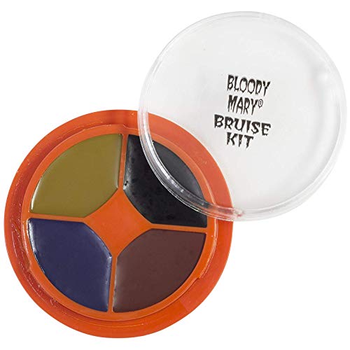 Special Effects Bruise Makeup Kit By Bloody Mary - Theatrical & Halloween Bruising Palette - SFX Fake Bruise Wheel For Fresh, Black, Blue, Old & Healing Bruises - Non Toxic