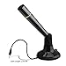 Hitechway Plug and Play Home Studio Adjustable PC/Desktop/Laptop/Notebook Omnidirectional Condenser Microphone Mic with 3.5mm Plug, Ideal for Skype, FaceTime, Microsoft Cortana, LOL, Youtube (Black)