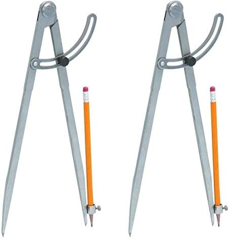 J&R Quality Tools 23877 Pencil Length Divider with Wing, 12-Inch - Life Time Warranty (Twо Расk)