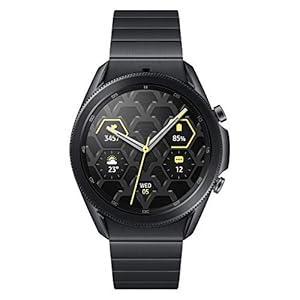 Samsung Galaxy Watch 3 Titanium 45 mm Bluetooth Smart Watch - Mystic Black (UK Version)