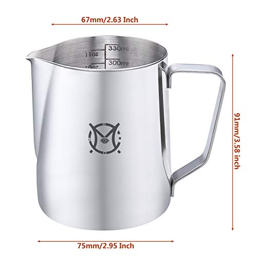 Magicafé Milk Frothing Frother Pitcher Stainless Steel with