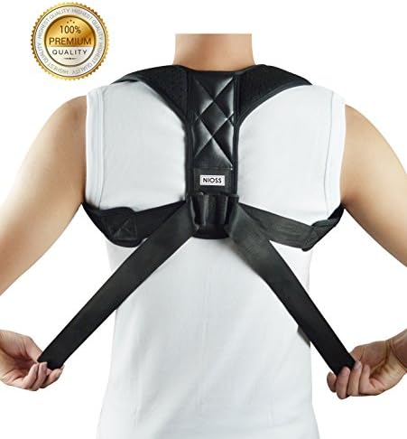Posture Corrector for Men and Women .High Quality Adjustable Back Support Brace Strap. Improve Posture and Reduce Neck &amp; Back Pain