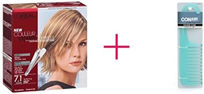 L'Oreal Paris Couleur Experte Express Easy 2-in-1 Color + Highlights (2pc AND Conair Brush Shower Comb - BUNDLE)