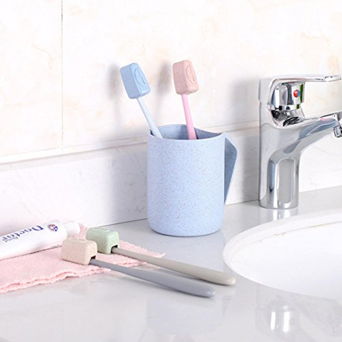 Yeefant 4 PCS Set Portable Travel Toothbrush Cover Wash Brush Cap Case Box|Keep Your Toothbrush Cleaning and Dry(Random Color)