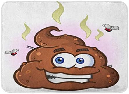 Bath Mat Stink Shit Smelly Pile Poop Cartoon Character Poo Turd Bathroom Decor Rug Bath Mats Amazon Com Au