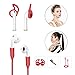 Case for Airpods, Silicone AirPods 2 & 1 Accessories Set Protective Cover, Skin for AirPods Charging Case, Airpods Strap/Airpods Ear Hooks/Holder/Keychain/Carrying Box(Red)