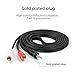 Choseal 3.5mm Audio Cable to 2 RCA Male Aux Cable 6 feet,Gold Plated Speaker Cable Compatible Car MP3 CD Player Mobile Phone PC