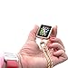 Necklace for Apple Watch with Protective Case By Vobara/Sport Watch/Watch Edition 38mm and 42mm Accessory - Includes Screen Protector and Chain (Replaces iWatch Band) (42mm Silver)