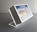 NEW! Clear Acrylic PostCard/Index Card Holder Countertop Displays (2 Pack)