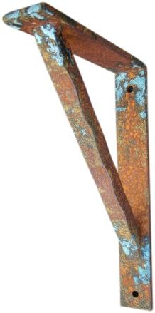 Shoreline Small Contemporary Iron Angle Bracket for Granite, Shelving, Countertops for Heavy Duty Wall Support (Copper)