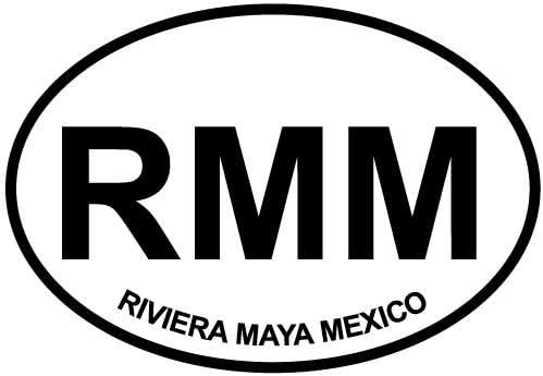 Riviera Maya Mexico Euro Oval Bumper Sticker