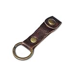 Caillu Leather Key Chain, Oil Wax Coffee