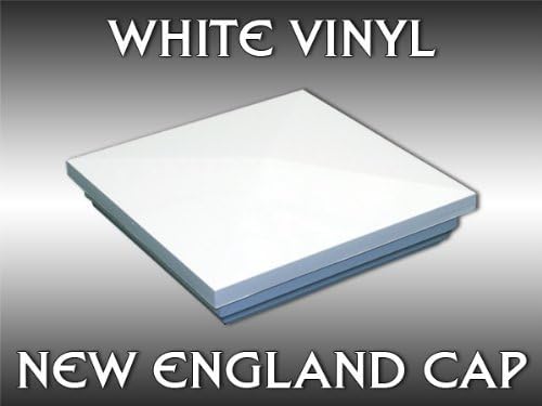 4 White New England Vinyl Post Cap Decking Caps Amazon Com