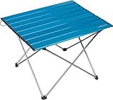 Trekology Portable Camping Tables with Aluminum Table Top, Hard-Topped Folding Table in a Bag for Picnic, Camp, Beach, Boat, Useful for Dining & Cooking with Burner, Easy to Clean (Certified Refurbished)