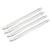 uxcell Universal Silver Tone Soft Plastic Car Auto Front Rear Bumper Guard 4 Pcs