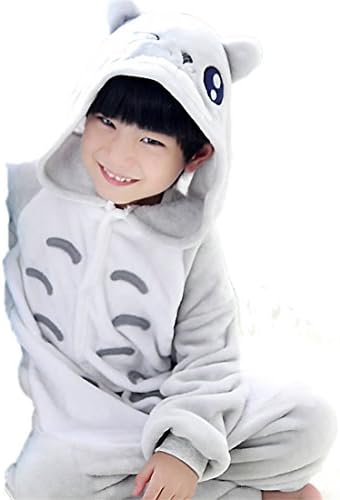 Silver Moonlight Halloween Pajamas Homewear Onepiece Onesie Cosplay Costumes Kigurumi Animal Outfit Loungewear (M, Totoro)