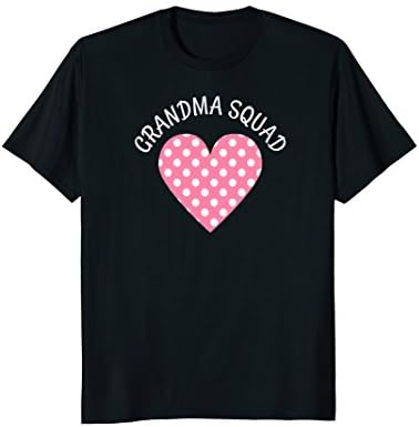 Grandma Squad Adorable Shirt For Grandma Pink Polka Dot