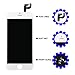 Goldwangwang Premium LCD Touch Screen Digitizer Replacement Frame Assembly with Repair Tools Kit + Tempered Glass Screen Protector for iPhone 6S 4.7inch (White)