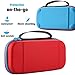 GOMDA Switch Carry Case Compatible – With 20 Games Cartridges and Support Bracket- Protective Hard Shell Travel Carrying Case Pouch for Nintendo Switch Console & Accessories,Blue Redthumb 1