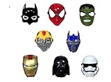 Marvel Superhero The Avengers Costume LED Light Eye Mask