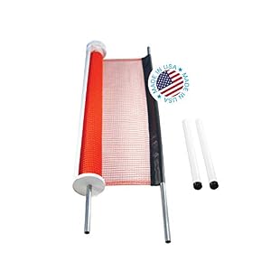 Image of Kidkusion Retractable Driveway Guard, Orange, 25' | Driveway Safety; Outdoor; Barrier; Adjustable