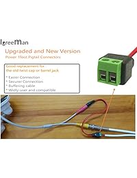 igreeman 10 Par macho y hembra DC Power Pigtail 18 AWG 5 A mejorado con terminal Jack 2,1 mm. 5,5 mm. Conectores para seguridad en el hogar cámara de vigilancia y iluminación de Fiesta