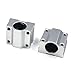 Mergorun Vertical 12mm Dia Linear Motion Ball Bearing Slide Bushing &500mm Linear Shaft Optical Axis with Rod Rail Support for digital coordinate measuring equipment Set of 8
