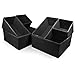 Sorbus® Foldable Storage Drawer Closet Dresser Organizer - 6 Piece Set (Black)