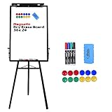 Nosiva Tripod Whiteboard - 24x36 Inches Magnetic