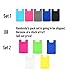 CrawL Silicone 3M Adhesive Credit Card Holder / ID Card Holder / Pouch Sleeve Holder for All Phones (iphones / Samsung Galaxy / Sony Eriksson / LG) (5pcs) (5-pack mixed color)
