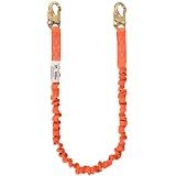 WELKFORDER 6-foot Internal Shock Absorbing Safety Lanyard with Double Snap Hook Connectors ANSI Z359.13-2013 Compliant Fall Protection Equipment (WFL001)