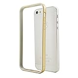 TOMALL Soft Rubber TPU Gel Ultra Thin Bumper Case Cover Skin for Apple iPhone 5 5S (Champagne Gold)