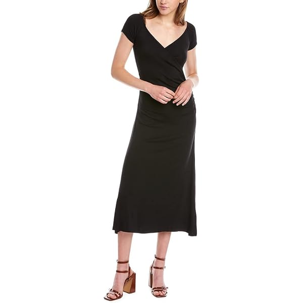 Pact Women's Fit & Flare Scoop Midi Dress Black, X-Small at Amazon Women's  Clothing store