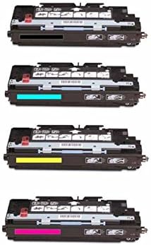 Office Bee Remanufactured HP Q2670A Q2681A Q2682A Q2683A Black Cyan Yellow Magenta Toner Cartridge for HP Color LaserJet 3500, 3500n, 3550 | High Yield for BK 6000 Cyan 5000 YM 4000 pages-4 Pack