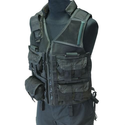 Eagle Industries TACSVD Tactical Sniper Nylon Vest, Black, Large SFCPA