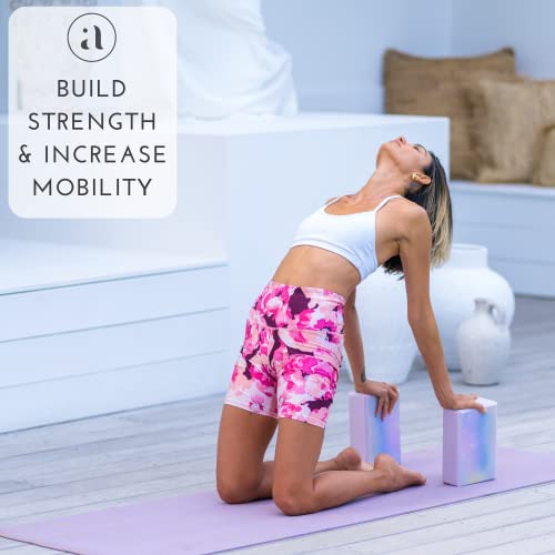Yoga Blocks Pack High Density Lightweight EVA Foam Yoga Bricks