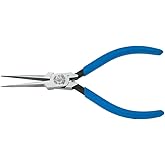 Klein Tools D335-51/2C Linemans Pliers, Needle Nose Side Cutters, Spring Loaded, 5-Inch, Extra Slim