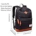 Lmeison School Backpack, Travel Laptop Backpack Water-resistant Cool Guys Bookbag with USB Charging Port Lightweight Casual Daypack Camping Outdoor Backpack Student Rucksack for Boys Men, Black