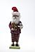 Clever Creations Traditional Wooden Pajama Santa Christmas Nutcracker Collectible Mr. Claus in PJs | Festive Holiday Décor | Holding Milk, Cookies, and Teddy Bear | 100% Wood | 12