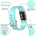 Maledan Bands Replacement Compatible with Fitbit Charge 2, 3-Pack, Pink Sand/Lilac/Mint Green, Large