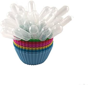 Fuzion Cookware Flavor Injector Squeeze Pipettes, Large with Silicon, 50 Count, 1.4 ml